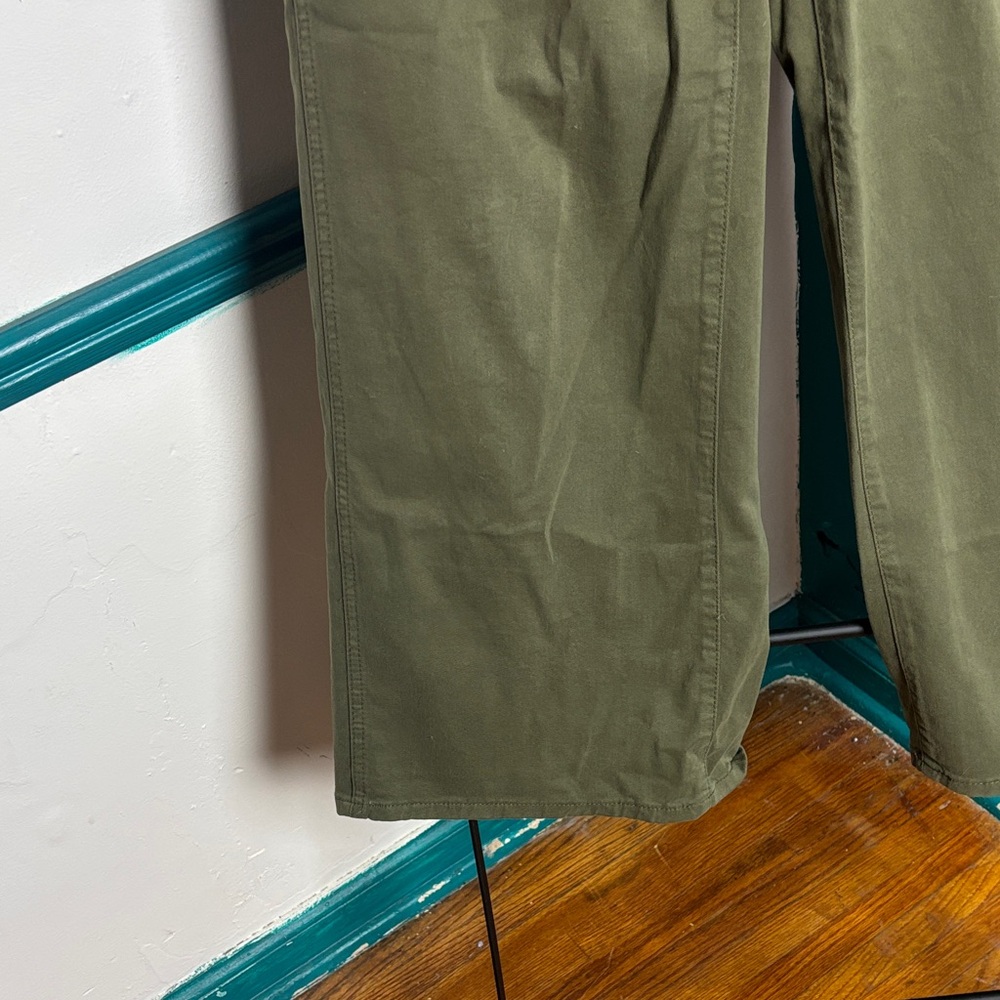 Rag & Bone sz 2 wide leg Olive Green womens Pants - Picture 4 of 11